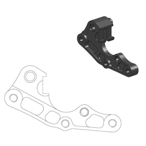 Moto-Master Beta 270mm Front Caliper Bracket RR 350 4T EFI 2015