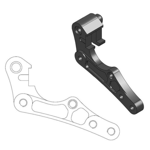 Moto-Master Sherco 270mm Front Caliper Bracket 250 SE i-F 2013