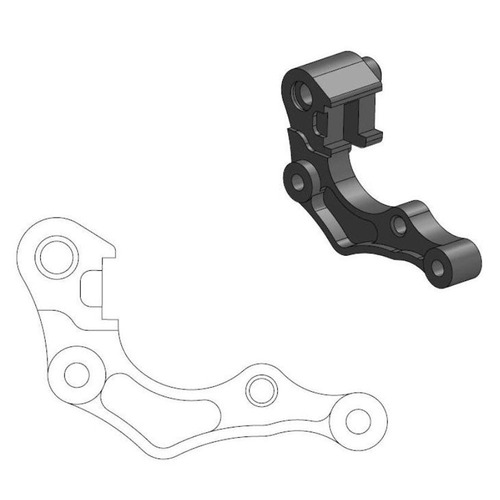 Moto-Master Honda 270mm Front Caliper Bracket CRF 250 R 2019-On