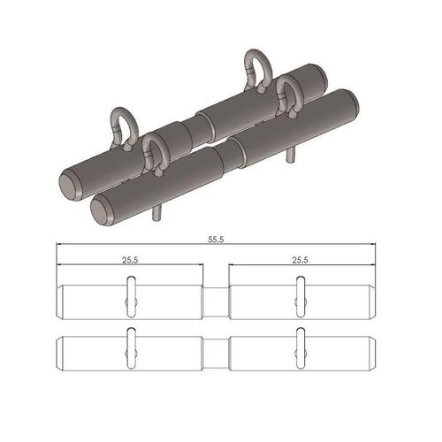 Moto-Master Suzuki Front Brake Pad Pins (MM-213035)