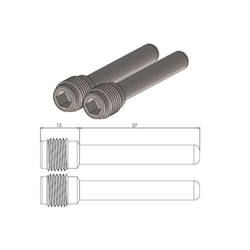 Moto-Master Suzuki Front Brake Pad Pins Burgman 400 S (Non-ABS) 2005-2006