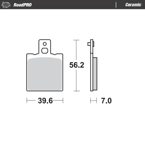 Moto-Master Aprilia Ceramic Left Front Brake Pads (MM-401704)