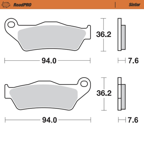 Moto-Master Aprilia Sintered Rear Brake Pads - RST 1000 Futura 2001-On