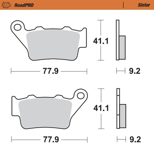 Moto-Master Aprilia Sintered Rear Brake Pads - Pegaso 650 Factory 2007-2010