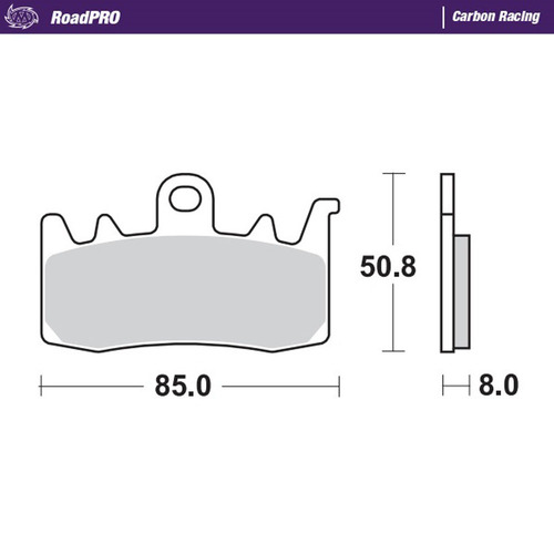 Moto-Master Indian Sintered Left Front Brake Pads - Challenger 1800 2020-On