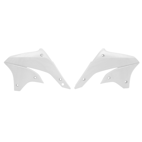 Rtech Kawasaki KLX 450 R 2007-2023 White Radiator Shrouds