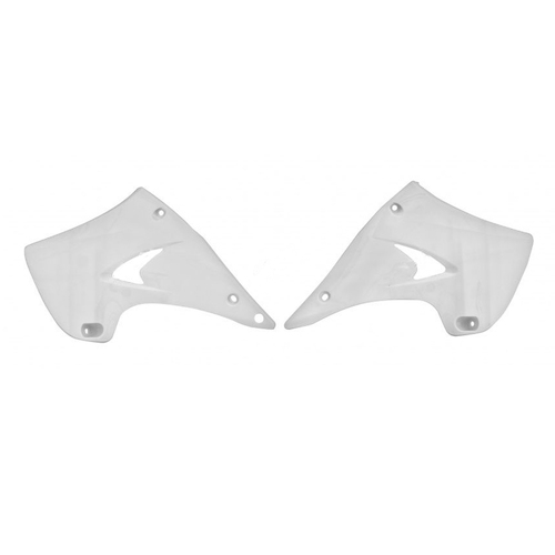 Rtech Kawasaki KX 125 2003-2008 White Radiator Shrouds