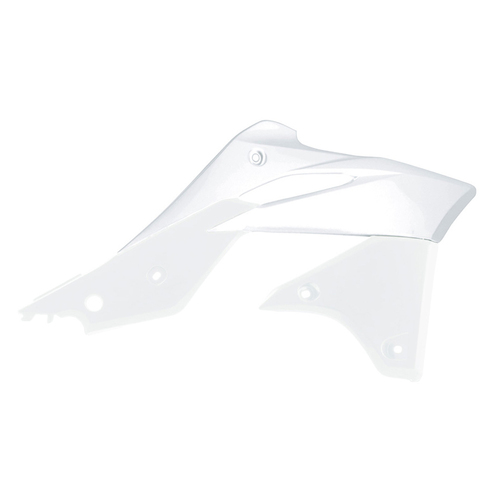 Rtech Kawasaki KX 250 F 2013-2016 White Radiator Shrouds