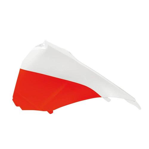 Rtech KTM 300 EXC 2014 White/Neon Orange Left Airbox Side Panel