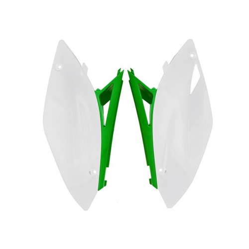 Rtech Kawasaki KX 250 F 2009-2012 Green/White Side Panels