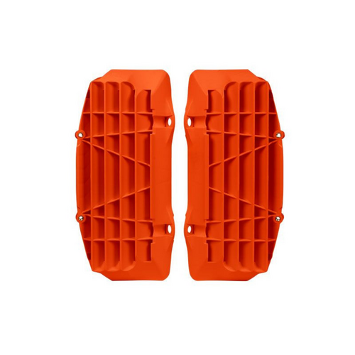 Rtech Husqvarna Neon Orange Oversized Radiator Louvers TE 125 2017-2019