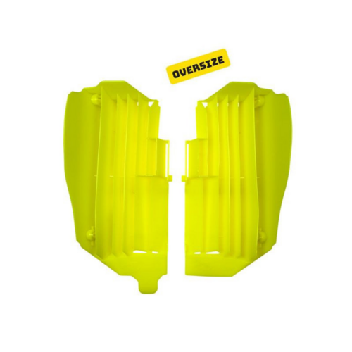 Rtech Yamaha Neon Yellow Oversized Radiator Louvers WR 250 F 2020-2021