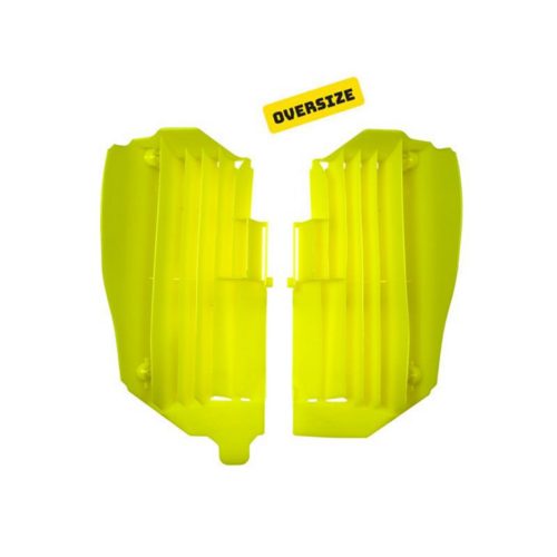 Rtech Yamaha Neon Yellow Oversized Radiator Louvers YZ 250 F 2019-2021