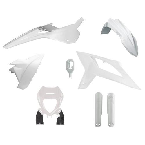 Rtech Beta White Plastic Kit RR 200 2021-2022 (With Headlight Surround and Factory Wrap Fork Protectors)