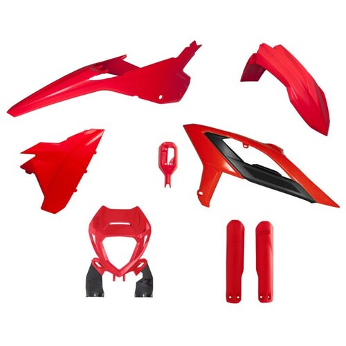 Rtech Beta Red Plastic Kit RR 350 4T RACING 2024 (With Headlight Surround and Factory Wrap Fork Protectors)