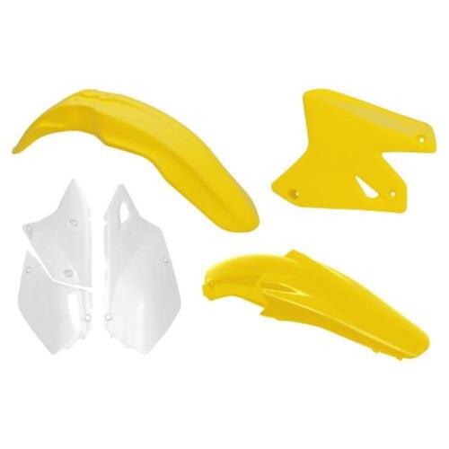 Rtech Suzuki Yellow/White (Without E24 Version Rear Fender) Plastic Kit DR-Z 400 E 2000-2009