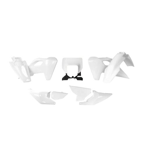 Rtech Husqvarna White Plastic Kit TE 150 2024 (With Headlight Surround)