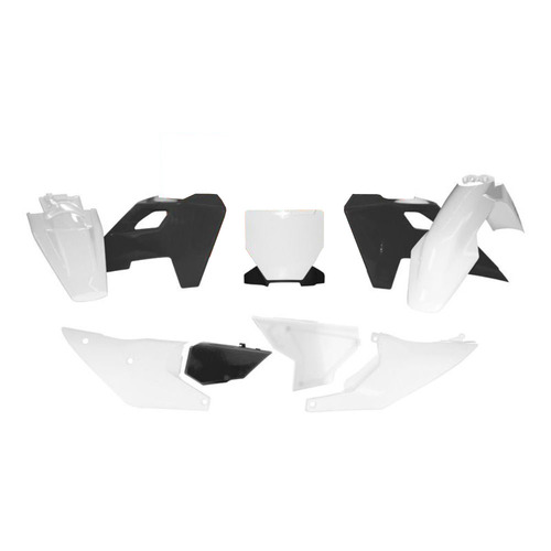 Rtech Husqvarna White/Black Plastic Kit TC 125 2024