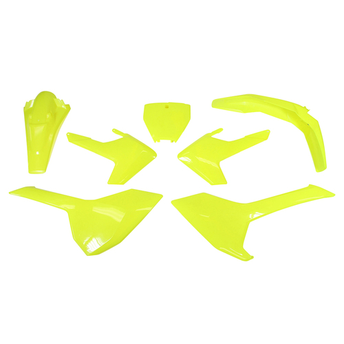 Rtech Husqvarna Neon Yellow Plastic Kit TC 125 2017-2018