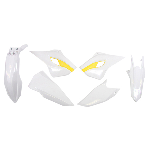 Rtech Husqvarna White/Yellow Plastic Kit FE 250 2016