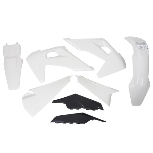 Rtech Husqvarna White/Grey Plastic Kit TE 150 2023 (Without Headlight Surround)