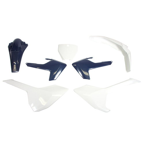 Rtech Husqvarna White/Blue Plastic Kit TC 125 2017-2018