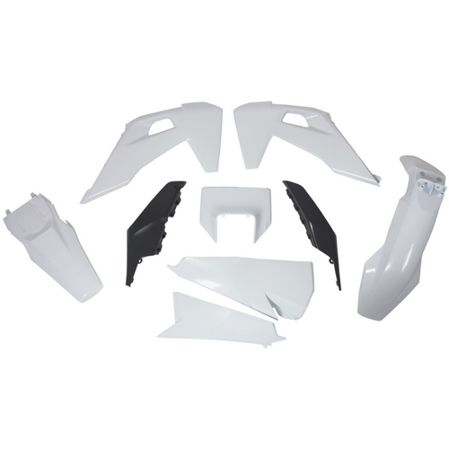 Rtech Husqvarna White/Grey Plastic Kit TE 150 2023 (With Headlight Surround)