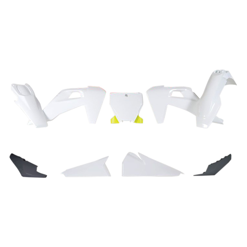 Rtech Husqvarna White/Yellow/Grey Plastic Kit TC 125 2019-2020