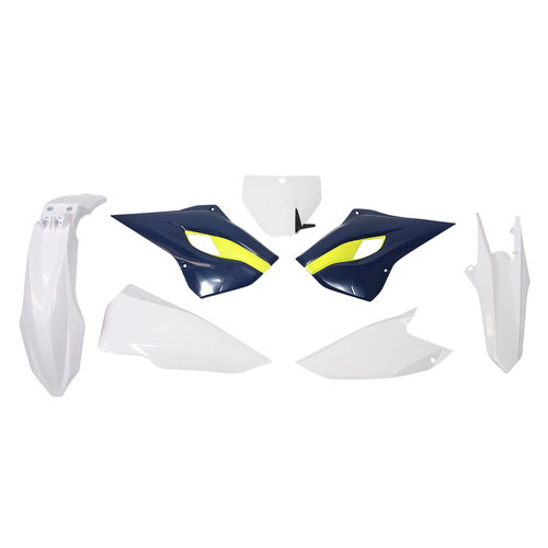 Rtech Husqvarna White/Blue Plastic Kit FC 450 2014