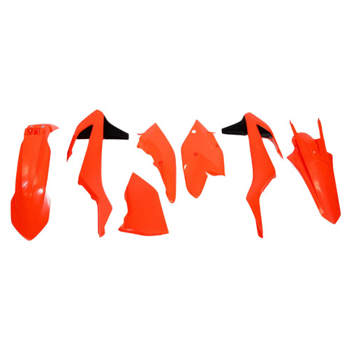 Rtech KTM Neon Orange Plastic Kit 250 EXC TPI 2019 (Without Headlight Surround)