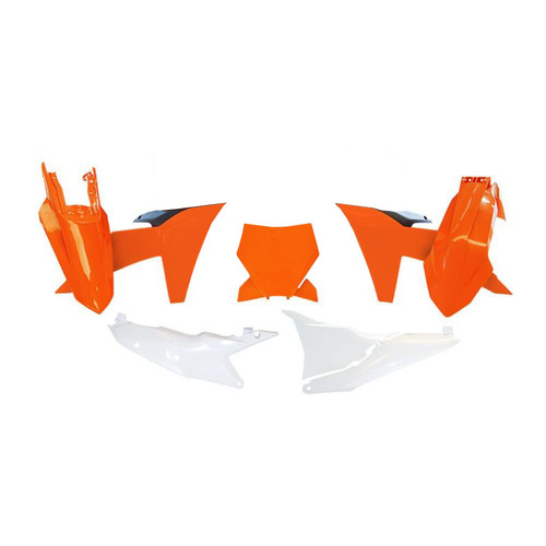 Rtech KTM Orange/Black/White (F450) Plastic Kit 250 SX-F 2022