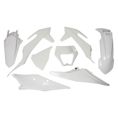 Rtech KTM White Plastic Kit 150 EXC 2023 (With Headlight Surround)