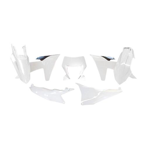 Rtech KTM White/Black Plastic Kit 150 XC-W 2024 (With Headlight Surround)