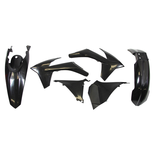 Rtech KTM Black Plastic Kit 125 EXC 2012-2013