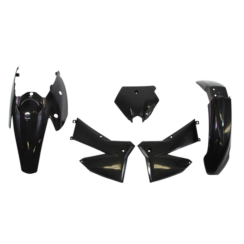 Rtech KTM Black Plastic Kit 125 EXC 2005-2007