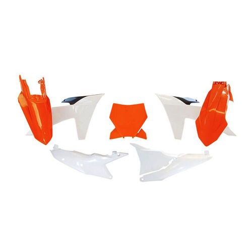 Rtech KTM Orange/Black/White (024) Plastic Kit 250 SX-F 2022 (6 Piece Kit)