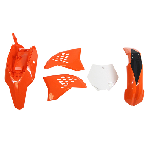 Rtech KTM Orange/White Plastic Kit 65 SX 2012