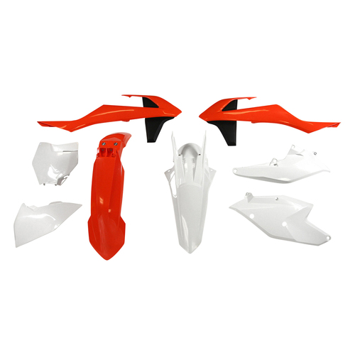 Rtech KTM Orange/White Plastic Kit 250 SX-F 2016-2017