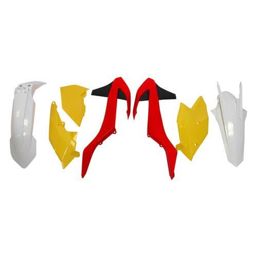 Rtech KTM Red/Yellow/White Plastic Kit 450 XC-F 2018