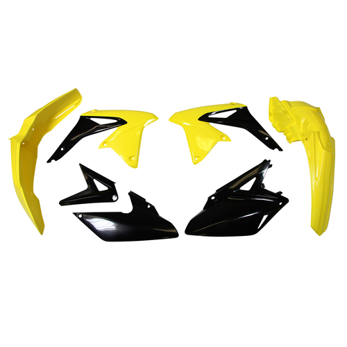 Rtech Suzuki Yellow/Black (017) Plastic Kit RMX 450 2010-2012