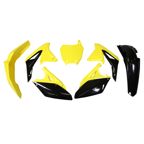 Rtech Suzuki Yellow/Black (017) Plastic Kit RM-Z 250 2010-2013