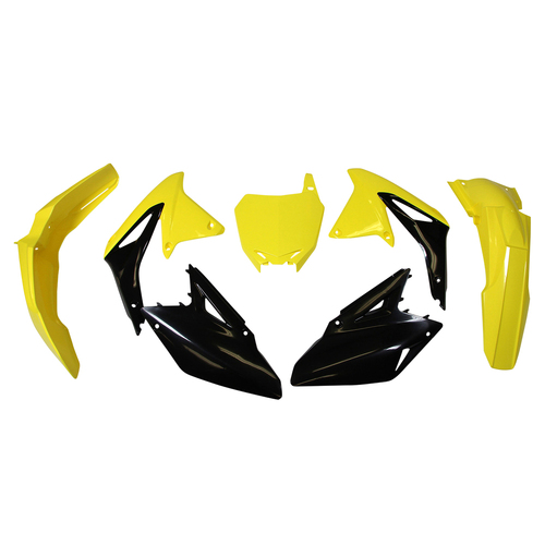 Rtech Suzuki Yellow/Black (017) Plastic Kit RM-Z 450 2008-2013