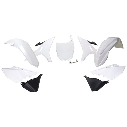 Rtech Yamaha White Plastic Kit YZ 125 2021 (6 Piece Revolution Kit)