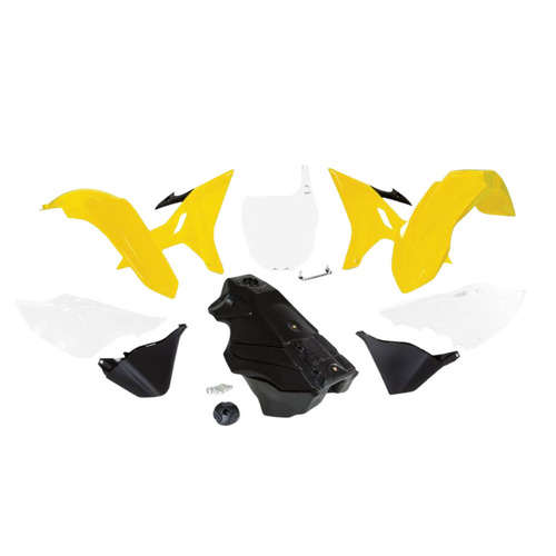 Rtech Yamaha Yellow Plastic Kit YZ 125 2021 (7 Piece Revolution Kit)