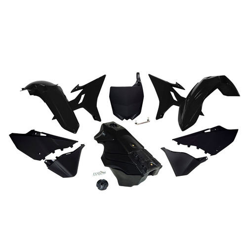 Rtech Yamaha Black Plastic Kit YZ 125 2006-2014 (Revolution Kit)