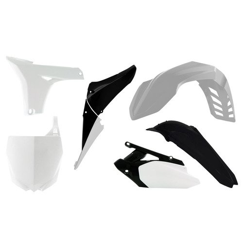 Rtech Yamaha White/Black Plastic Kit YZ 450 F 2010-2012