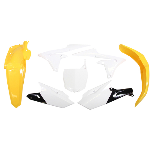 Rtech Yamaha Yellow/White Plastic Kit YZ 250 F 2018