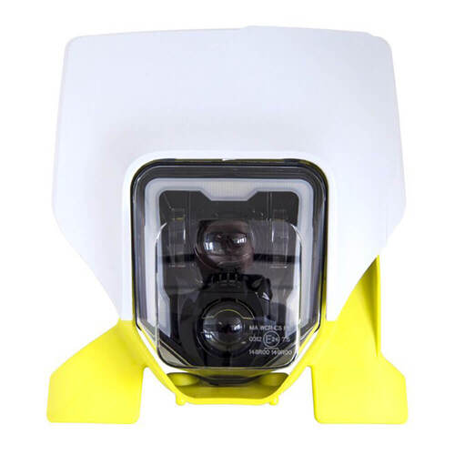 Rtech Husqvarna White/Yellow Homologated Headlight TX 125 2017-2019