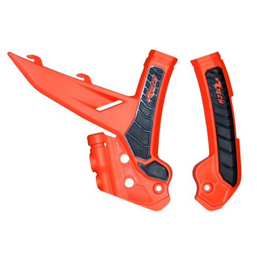 Rtech KTM Orange/Black Frame Protectors 300 EXC 2024