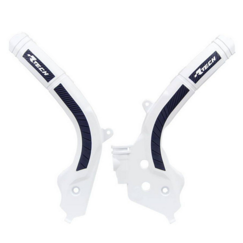 Rtech Husqvarna White/Blue Frame Protectors TE 150 HERITAGE 2023